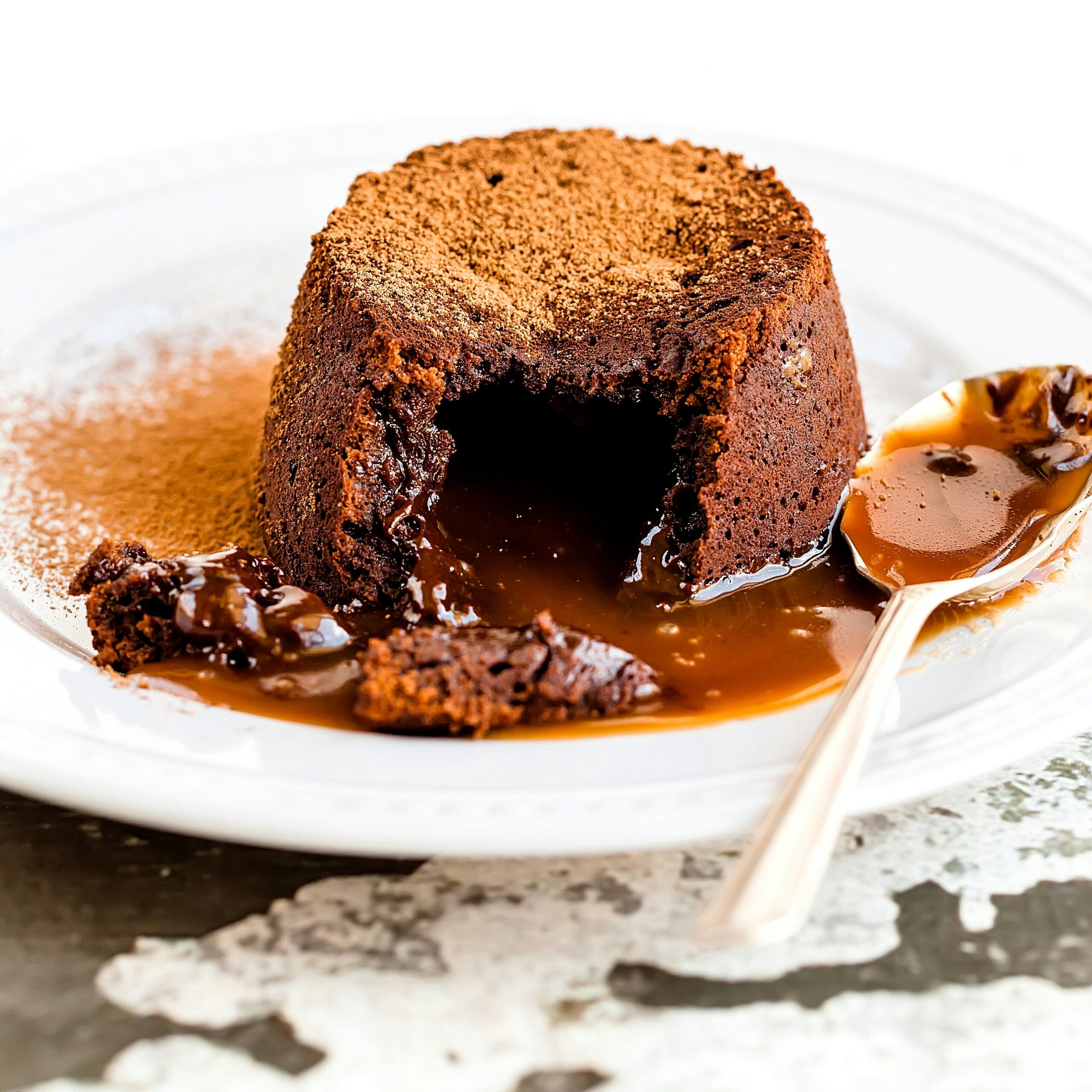 oozing caramel cake